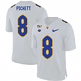 Pittsburgh Panthers 8 Kenny Pickett White 150th Anniversary Patch Nike College Football Jersey Dzhi,baseball caps,new era cap wholesale,wholesale hats